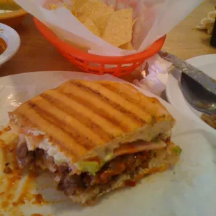 Whats left of my Torta Chilanga