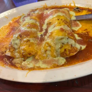 Chicken Or Beef Gravy Enchiladas