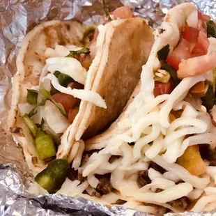 Fajita beef tacos to-go