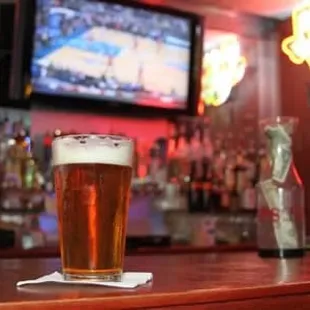 Cold Draft Beer at the Bar