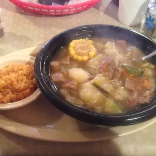 Large Caldo de Res. Beef soup.