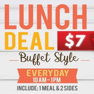 a lunch deal for $ 7