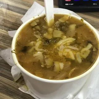 Frijoles con Carne y Queso