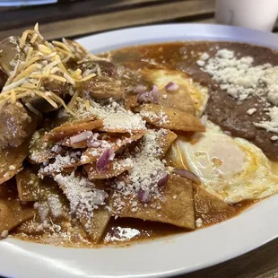 Breakfast Chilaquiles - Chile Verde without crema