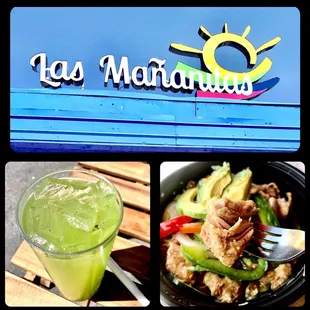 I had the pork verde keto bowl and a tall glass of the cucumber-lime agua fresca.