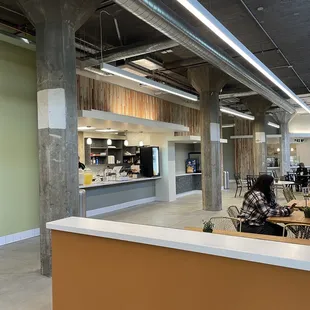 a view of a cafeteria area
