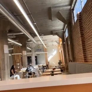 As you walk in, dining area