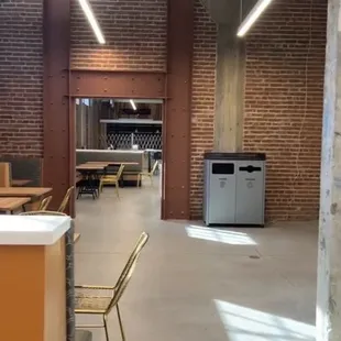 As you walk in more dining area