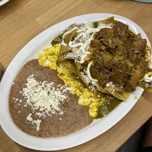 Chilaquiles Deluxe - Chile Verde Breakfast