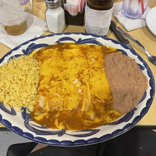 Cheese enchiladas