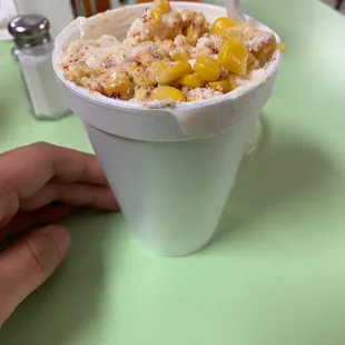 That elote in a cup.