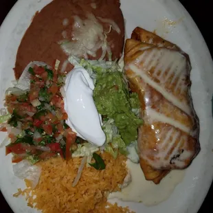 Shrimp chimichanga