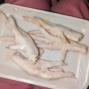 patitas de pollo