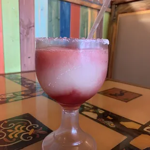 a close up of a drink