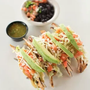 a close up of a plate of food