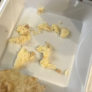 Not melted cheese