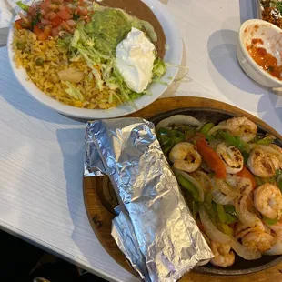 Shrimp Fajitas Dinner