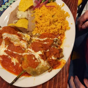 2 chili rellenos