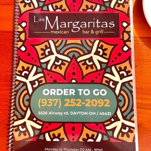 New menus as of August 2022