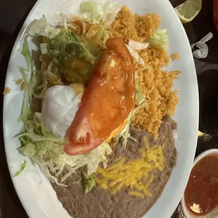 Lunch chimichanga