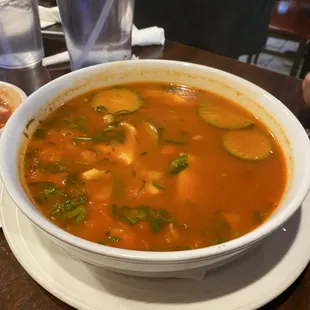 Sopa de Camaron &amp; Pescado