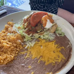 Shredded Chicken Chimichanga