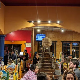 Fountain in main dining room