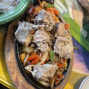 Pork fajitas