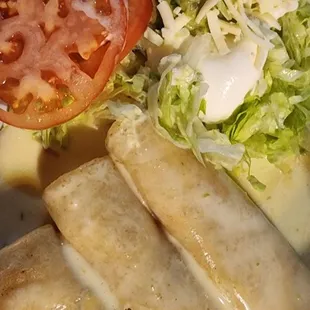 Enchilada Acapulco crab &amp; shrimp with yummy cheese.