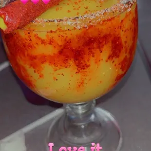 Fresh frozen margaritas literally made to empress.