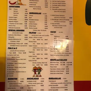 New menu