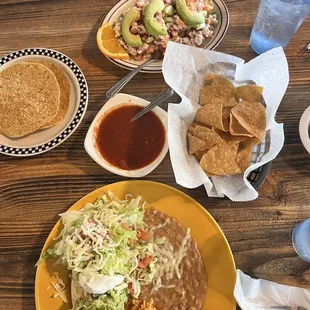 Flaunts lunch plate and ceviche lunch plate both were $11.50 ea February 2025