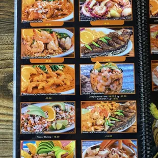 Mariscos page 1
