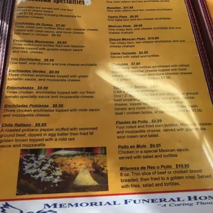 Menu.