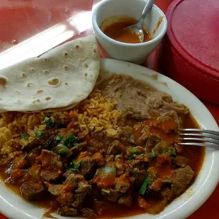 My plate has to have lots of spicy salsa!!! @ Las Margaritas 2