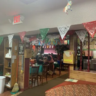 the inside of the restaurant