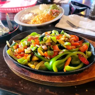 Vegetable fajitas