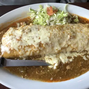 Chicken tinga burrito. Yum!