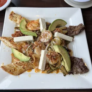 a plate of food on a table
