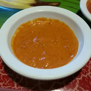 Spicy sauce. Its very good and HOT.