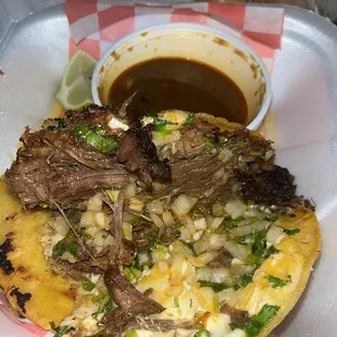 Beef birria taco