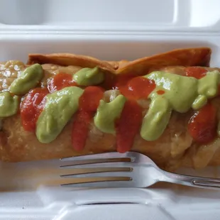 Chicken chimichanga!