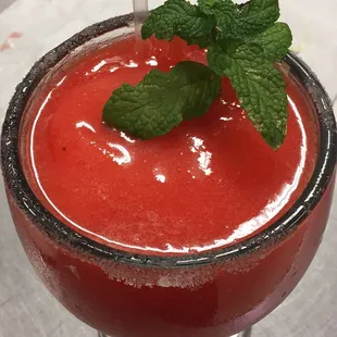 Strawberry margaritas