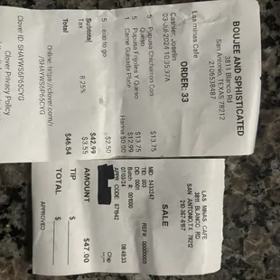 Over charged me for my food