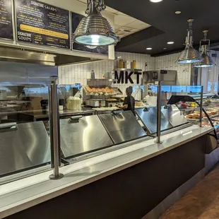 the inside of a restaurant