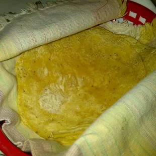 Fresh homemade tortilla