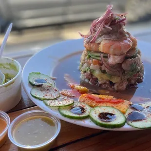 Seafood combination ceviche