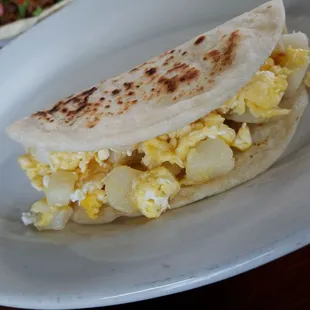 an egg and potato breakfast