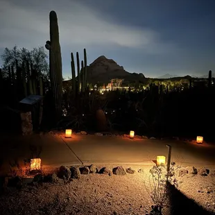 The luminarias really make the whole place beautiful