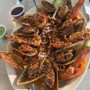Langostinos and Mussels!